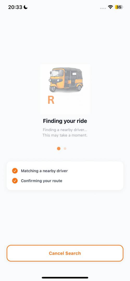 Get matched with a driver