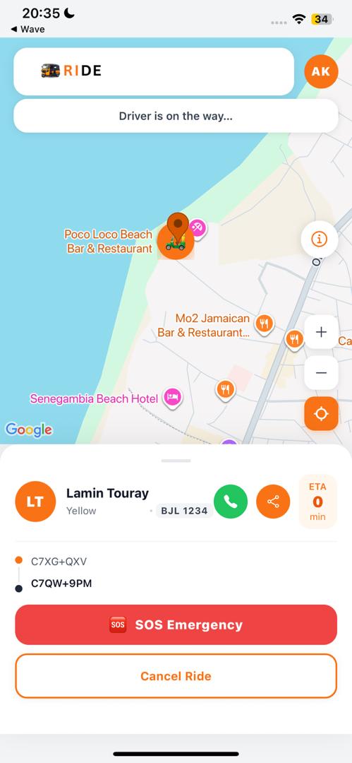 Track your ride live